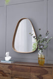 30"x38" Irrgeular Mirror with Wood Frame, Wall Mirror for Living Room Bathroom Entryway W2078126451