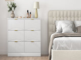 Modern 6-Drawer Dresser, Chest of Drawers for Bedroom, Living Room, Hallway, and Entryway - Large W409P307526