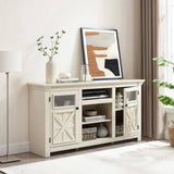 2 Doors Cabinet Farmhouse Cabinet, Farmhouse TV Stand Barn Design,Modern Farmhouse TV Media Stand, W1758P199934