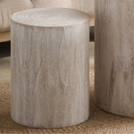 ZUN Set of 3 Whitewash Wood Coffee Table with clear and visible tree rings W2729P209831