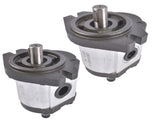 2x Hydraulic Gear Pump Cast Iron Counter-Clockwise & Clockwise 3/4" Keyed Shaft 55431081