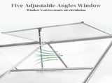6x8 Hybrid Polycarbonate Greenhouse Silver 36140832