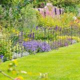 5 Panels Metal Decorative Garden Fence, No Dig Animal Dog Barrier, Garden Temporary Border Fencing 48156899