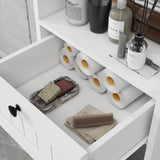One-Compartment One-Drawer Tilt-Out Laundry Sorter Cabinet - White 32561308