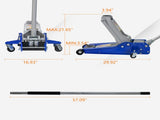 Hydraulic Jack, 5 TonLow Profile Floor Jack, Heavy-Duty Steel Racing Floor Jack with dual W1102P471072