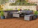 27pcs Wood Interlocking Deck Tiles 11.8"x11.8", Waterproof Flooring Tiles for Indoor and Outdoor, 26135627