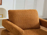 29.13" W Square Swivel Accent Chair, Modern Rotating Arm Chair with Open Back,360 Degree Rotation, W3188P280197