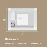 24x32" Gold Tempered MirrorDual LED Light StripsFront and Back Lighting T3177P320566