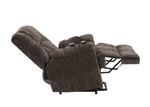 ZUN ACME Pacay Power Recliner w/Lift, Heating & Massage, Brown Velvet LV02998