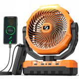 12000mAh Camping fan Rechargeable Battery Operated Fan 9inch 4 Speeds Usb Table fan 99825188