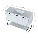 48 Inch Freestanding Bathroom Vanity With Resin Basin,48x18 W99951398