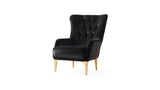 Modern Style Chair in Black B009139101