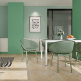 2-Pack Modern Lounge Chairs Indoor/Outdoor All-Weather PP Plastic, Lightweight for Patio, Beach, W3450P323316