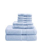 ZUN 100% Cotton 8 Piece Antimicrobial Towel Set B03599319