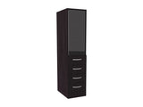 Linen Cabinet 68" H, Three Shelves, Four Drawers and Metal handles B097P296830