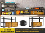 Heavy Duty Garage Shelving 2200 LBS 4 Tier Storage Shelves Adjustable Industrial Metal Wire Shelf 15428417