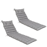 NEW 2PCS Set Outdoor Lounge Chair Cushion Replacement Patio Funiture Seat Cushion Chaise Lounge W419P269600