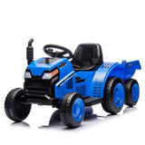 ZUN 12V Kids Ride On Electric Tractor Black Knight,Kids Ride On Toy.2WD,Non-skid tires, steering wheel, W1396P172855