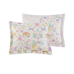 ZUN Full/Queen Floral Reversible Cotton Duvet Cover Set with Throw Pillow B035P217814