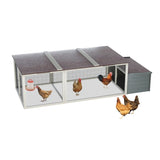 20.93ft Large Wooden Chicken Coop Outdoor Hen House with Nesting Box & Weatherproof Asphalt Roof, W773P331679
