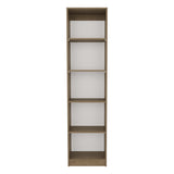 Home Slim Design Bookcase With 5-Tier Shelves, Natural Oak B200P335316