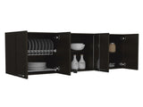 Wall Cabinet 24" H, four Doors, with internal Shelves and internal plate and glass organizer, B097133119