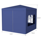 3 * 3m 4 sided , spiral tube pergola made of blue PE fabric, 10'x10 'party tent with 4 25945539