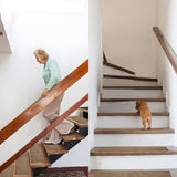 15-Piece Pack of Flax Anti-Slip Stair Mats Pet-Friendly Quiet Pads Adhesive-Backed Anti-Slip 57096506