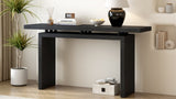 U_STYLE Uniquely Designed Ash Veneer Console Table, Modern Simple Style, Featuring Clever Tabletop N711P241324B
