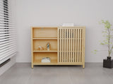 large-capacity single-door storage shelves in living rooms, bathrooms and other life scenes W2207P308721