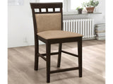 Beige and Cappuccino Upholstered Counter Height Stools B062P145642