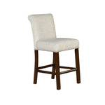 ZUN Upholstered Counter Stool with Nailhead Trim Set of 2 B035P265952