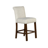 ZUN Upholstered Counter Stool with Nailhead Trim Set of 2 B035P265952