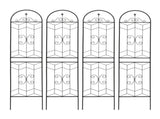 4 Pack Metal Garden Trellis 86.7" x 19.7" Rustproof Trellis for Climbing Plants Outdoor Flower W1586P268071