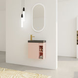 ZUN 20'' Floating Wall-Mounted Bathroom Vanity with Resin Sink & Soft-Close Cabinet Door 70026812