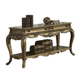 Vintage Oak Sofa Table with Bottom Shelf B062P209111
