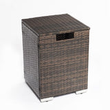 Rattan Propane Tank Cover Gas Bottle Cover Outdoor Wicker Gas Cylinder Cover W85335467