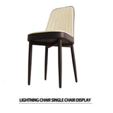 ZUN A set of 4 dining chair, modern style chair made of high-quality PU Leather fabric with thick soft W2189P166088