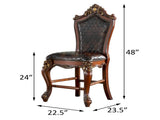 Chocolate and Honey Oak Armless Counter Height Chairs B062P182751