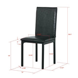 4-piece metal frame dining seats W2297P348662