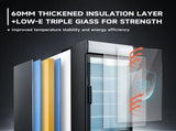 16 Cu.Ft Single Door Commercial Upright Display Freezer Merchandiser Glass Doors With ETL Certified, W2095P435841