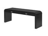 60''Wooden Entryway Table with Burl Veneer, Console Table with 2 Large Drawers and Metal N711P216235B