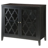 Black Console Table with Shelf Inside B062P189173