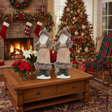 2PCS Set Christmas Gnome Decorations Holiday Table Centerpieces for Party Gifts, Spooky Desktop 49715647