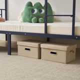 Twin Over Twin Bunk Bed for Kids Teens Adults, Heavy Duty Metal Bunk Bed with 84060545