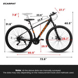 A29367 29 Inch Mountain Bike 21 Speed, Suspension Fork, Aluminum Frame Disc Brake, Mountain biking W709P292364