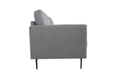 Light Grey Accent Chair with Metal Leg B062P209155