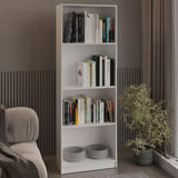 ZUN White Tier Storage Shelves Bookcase B062P175156