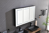 ZUN 48"X30" LED Mirror Medicine Cabinet with Lights,Dimmer,Defogger,Clock,Temp Display and USB W92860261