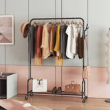 ZUN Floor-Standing Metal Coat Rack, Clothing Coat Rack With Bottom Rack, Hanger For Hanging Clothes And 59330454